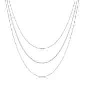 Elli - Halsketting - Dames Laagje Look Basis Trend Blogger in 925 Sterling Zilver - Dames