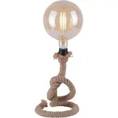 Leuchtendirekt Tafel touwlamp Rope zwart met bruin