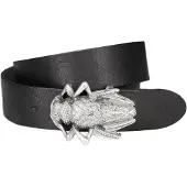 Maze Riem 'Beetle' zwart / zilver