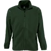 Sols Heren North Full Zip Outdoor Fleece Jacket (Bosgroen)