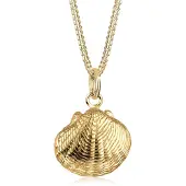 Elli - Halsketting - Dames Shell Hanger Trend in 925 Sterling Zilver - Dames