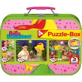 Sonstige Verlage - Legpuzzel - Bibi Blocksberg, puzzelbox, 2x60 & 2x 100 stukjes in metalen koffer - Kinderen - vanaf 6 jaar