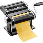 GEFU Pasta Machine, Mat Zwart, Voor Lasagne, Tagliatelle en Tagliolini, Antislip, Met Tafelklem - | PASTA PERFETTA