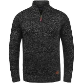 Blend Trui 'Danovan' bruin / zilvergrijs / rood / zwart gemêleerd