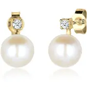 Elli DIAMONDS Oorbellen goud / wit