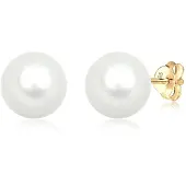 Elli PREMIUM Oorbellen 'Perlen' goud / parelwit