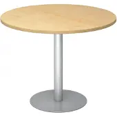 Hjh OFFICE PRO BISTRO F100R S - Systeem conferentietafel Esdoorn Zilver Ø 100