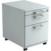 Hjh OFFICE PRO SIGNA AC20 CE - Rolcontainer Grijs Hout met ophangsysteem Chrome metaal handgreep