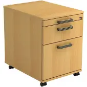 Hjh OFFICE PRO SIGNA AC20 SG - Rolcontainer Beuken Hout met ophangsysteem Greeplijst kunststof