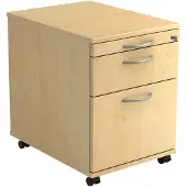 Hjh OFFICE PRO SIGNA AC20 BM - Rolcontainer Esdoorn Hout met ophangsysteem Metalen handgreep