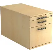 Hjh OFFICE PRO SIGNA TC20 SG - Rolcontainer Esdoorn Hout met ophangsysteem Greeplijst kunststof