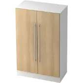 Hjh OFFICE PRO SIGNA G 7550 RE - Hoogte van de map | 3 OH Wit/Eiken Kast Rail handvat (kunststof)