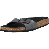 Birkenstock Madrid Dames Slippers Iridescent Black Narrow-fit 35