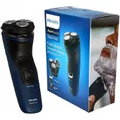 Philips AquaTouch Shaver 1100 1100 S1121/41 Rotatiescheerapparaat Zwart
