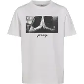 Mister tee Shirt 'Pray' grijs / donkergrijs / zwart / offwhite