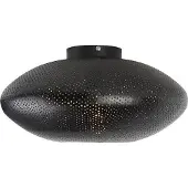QAZQA Oosterse plafondlamp zwart met goud 40 cm - Radiance