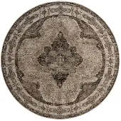 Nordal Venus rond vloerkleed grijs - diameter 140cm