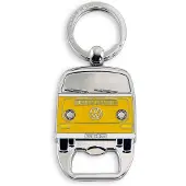 VW Collection - Volkswagen sleutelhanger accessoire sleutelhanger met bierflesopener in T2 Bulli Bus design (groen)