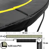 Magic Circle Pro Trampoline Rand Black 330 cm