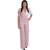 Forever Unique Roze-wit, elegant jumpsuit/broekpak - XL