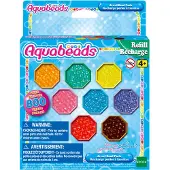 AquaBeads navulling juweelparelpakket - 800 juweel parels in 8 kleuren
