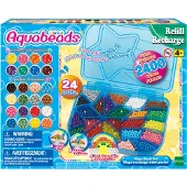 AquaBeads 31502 navulling Mega parelpakket - 2400 parels in handige opbergbox