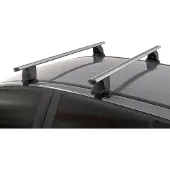 Menabo Dakdragers geschikt voor Toyota Prius IV (XW50) 2016-2022 5-deurs hatchback Delta zilver