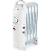 Tristar Haushaltsgeräte Tristar KA-5103, Elektrische olie radiator, Olie, Voor binnen gebruik, Vloermodel, Wit, Knopbediening, Draaibaar