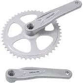 Miranda Crankset miranda spieloos 46t aluminium 332 zilver 170mm - ZILVER