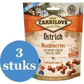 Carnilove Crunchy Snack Struisvogel / Zwarte Bes - 3 x 200 g