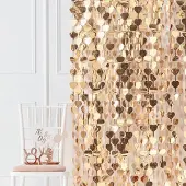 My Dream Day Deurgordijn gouden harten 2x1 meter | Backdrop gouden harten 2x1 meter