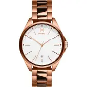 MVMT Coronada Horloge 36 mm 28000001-D (kast: rose goudkleurig, wijzerplaat: wit, band: rose goud, horlogekast: 36 mm)