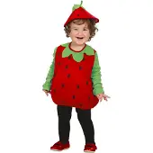 Widmann Aardbeipakje voor kinderen-92-104cm