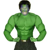 Finidi Gespierd shirt groen Hulk spierballen