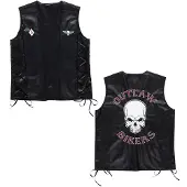 E-Carnavalskleding.nl Bikervest Outlaw lederlook