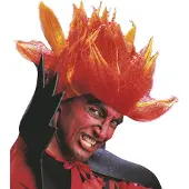 Finidi Carnavalskleding: Pruik, Diablo