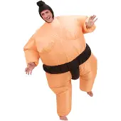Vegaoo Opblaasbaar sumoworstelaar kostuum - Verkleedkleding - One size