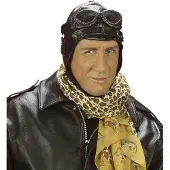 Finidi Carnavals-accessoires: Aviator of pilotenpet van vroeger.