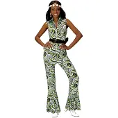 E-Carnavalskleding.nl Groovy gavin 70's jumpsuit golven (multicolor, S)