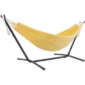 VIVERE Combo polyester hangmat met standaard (280 cm) Kleur: geel