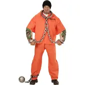 E-Carnavalskleding.nl Gevangenen inmate county met tatoo's