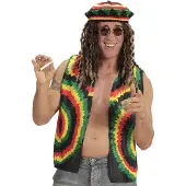 E-Carnavalskleding.nl Jamaica rasta vest voor een feestje unisex S/L
