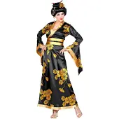 Finidi Gouden geisha kostuum dames