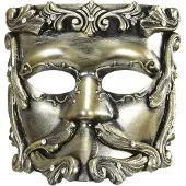 Finidi Bronze Casanova masker voor Venetiaanse carnavalsfeesten