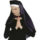 Finidi Carnavals-accessoires: Nonnenkap
