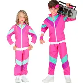 Widmann Trainingspak jaren 80 roze kinderen