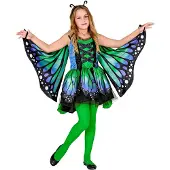 Widmann Leuk vlinder kostuum blauw groen voor kinderen