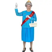 Widmann Grappig kostuum koningin Queen mum