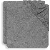 Jollein Aankleedkussenhoes Badstof 50x70cm Storm Grey (2pack)
