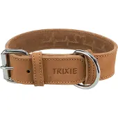 Trixie Rustic Vetleren Halsband "Heartbeat" - maat M